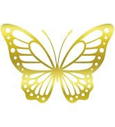 joycraft 420Pcs Butterfly Stickers, 1.5 inches Gold Foil Butterfly Gift Stickers, Clear Butterfly...