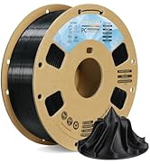 OVERTURE Tough PC Professional Filament, Cardboard Spool, 1kg(2.2lbs), Dimensional Accuracy Proba...