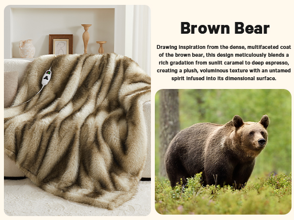 heated blanket heating electric blanket faux fur throw Christmas house warming gifts new home decor 