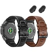 ZPJPPLX 22mm Genuine leather Watch Bands for Fenix E 8 AMOLED 47mm 7 6 Pro 5 plus,Quick fit Strap...