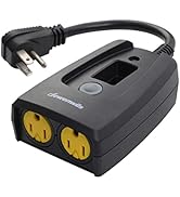 DEWENWILS Outdoor Timers for Electrical Outlets Waterproof, Outdoor Light Timer, Plug in Countdow...