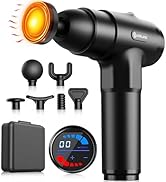 AERLANG Massage Gun with Heat Deep Tissue Back Massager Neck Massager for Pain Relief,Muscle Perc...