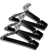 Tosnail 50 Pack 16-Inch Stainless Steel Wire Metal Non-Slip Closet Clothes Space Saving Hangers -...