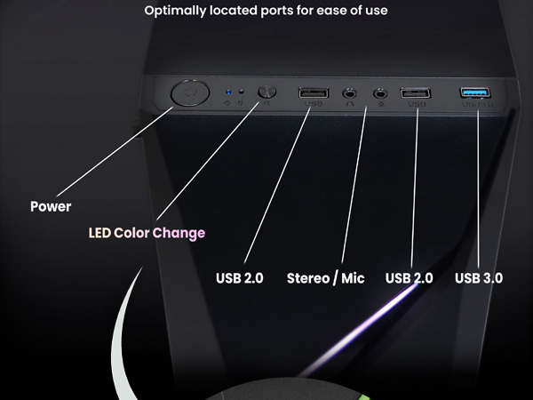 Zalman Raven ATX Mid Tower RGB Gaming PC Case