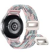One Click No Gap Braided Bands Compatible with Samsung Galaxy Watch 7 6 4 5 FE Band 40mm 44mm/Gal...
