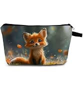MoCaliduccious Cute Fox Cosmetic Bag Gift for Women Small Makeup Bag for Purse Cosmetic Bags for ...