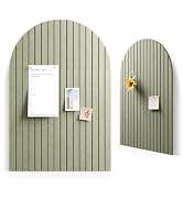 Large Arched Felt Bulletin Board 35.4''×23.6'', Sage | Pin Board for Wall Decor, Cork Board Alter...