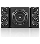 ZQMMSPK Computer Speakers with Subwoofer, 2.1 Gaming Speaker System for Desktop PC, 8" Deep Bass,...