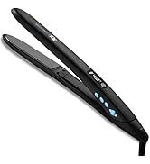 Bio Ionic 10X Styling Iron, Hair Straightener with 1" Sonic Vibrating Plates, Flat Iron with Ion ...