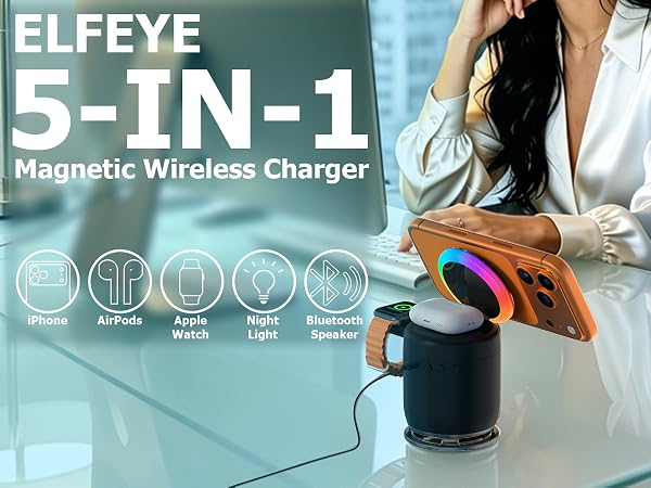 Wireless Magnetic Charger Station