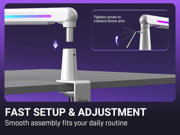 easy set up mic arm