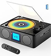 Portable and rechargeable cd player with speakers