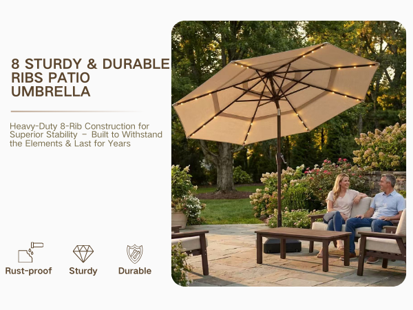 patio umbrella light