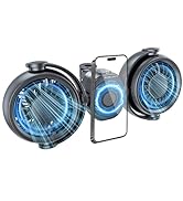 xuenair 4000mAh Rechargeable Car Fan for Backseat Kids Baby Rear Facing Integrated Magnetic Phone...