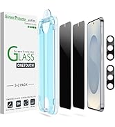 amFilm Auto-Alignment OneTouch for Samsung Galaxy S25+/S25 Plus 6.7" Privacy Screen Protector + C...