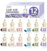 AROIC 12 Pack Car Air Freshener, Car Smell Air Freshener Diffuser Essential Oil Scent for Women &amp;...