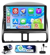 2+64GB Realdio Android 15 Car Radio for Honda CRV 2002 2003 2004 2005 2006 with Wireless CarPlay ...