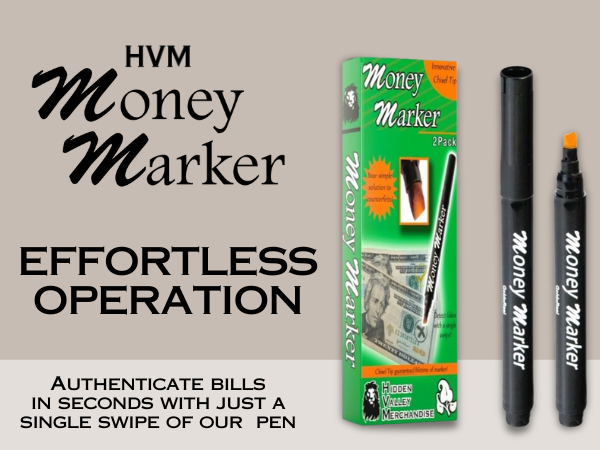 Counterfeit Money Detector Pen Money Marker Bill Detector Pen with Upgraded Chisel Tip