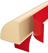 3/4 Inch Flexible Quarter Round Molding, Peel and Stick Rubber Floor Trim, Quarter Round Trim wit...