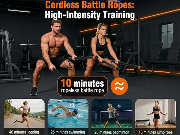 Cordless Battle Ropes: High-Intensity Training