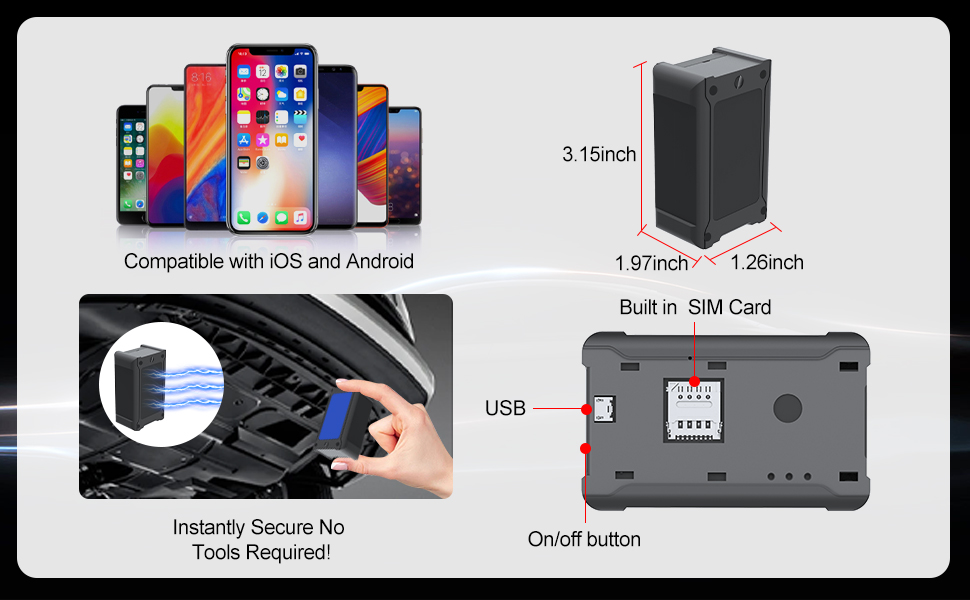 1 Compatible with iOS and Android 2 Instantly Secure