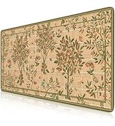 Anyshock Large Desk Mat, Stitched Edges Autumn Forest Desk Mat Smooth Mouse Pad Large, Soft Desk ...