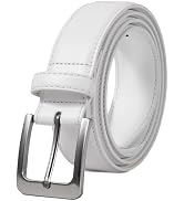 VATAN Men's Genuine Leather Dress Belts, Handmade Classic Every Day Leather Jeans Belt for Men Wo...