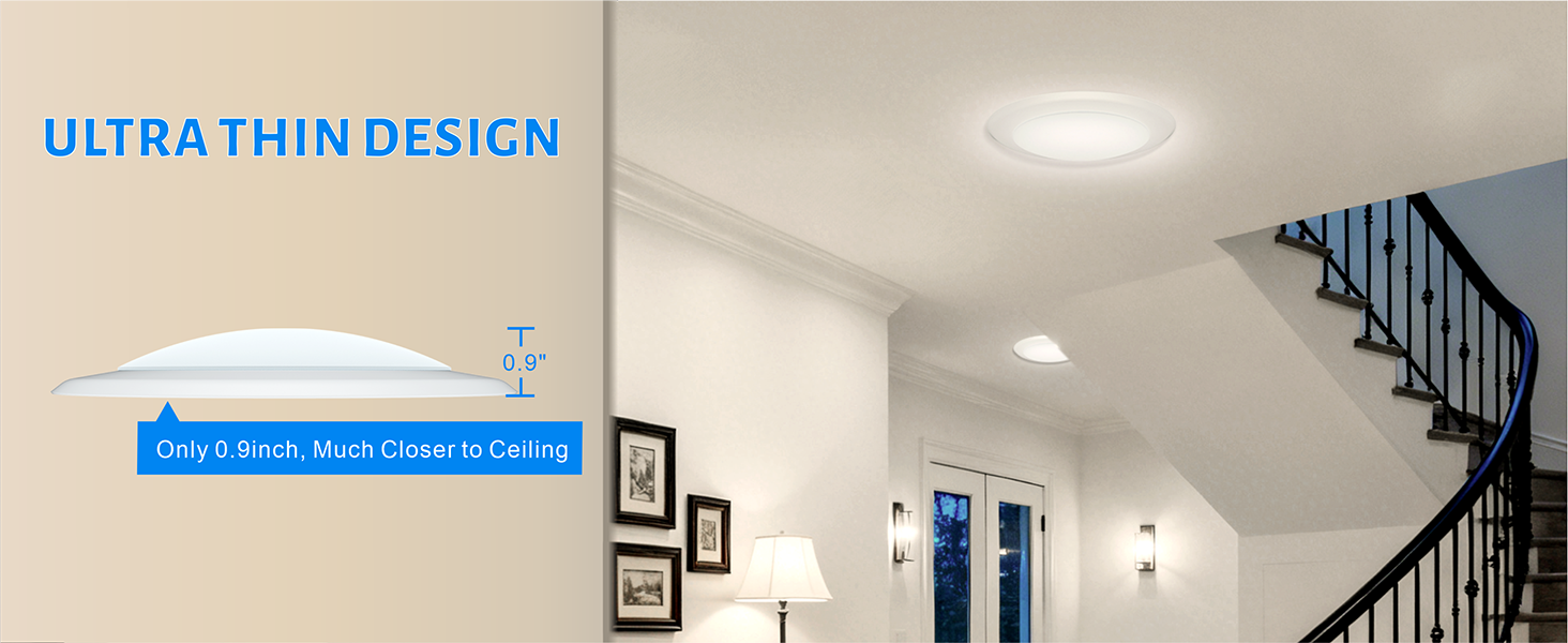 Ultra thin disk lights