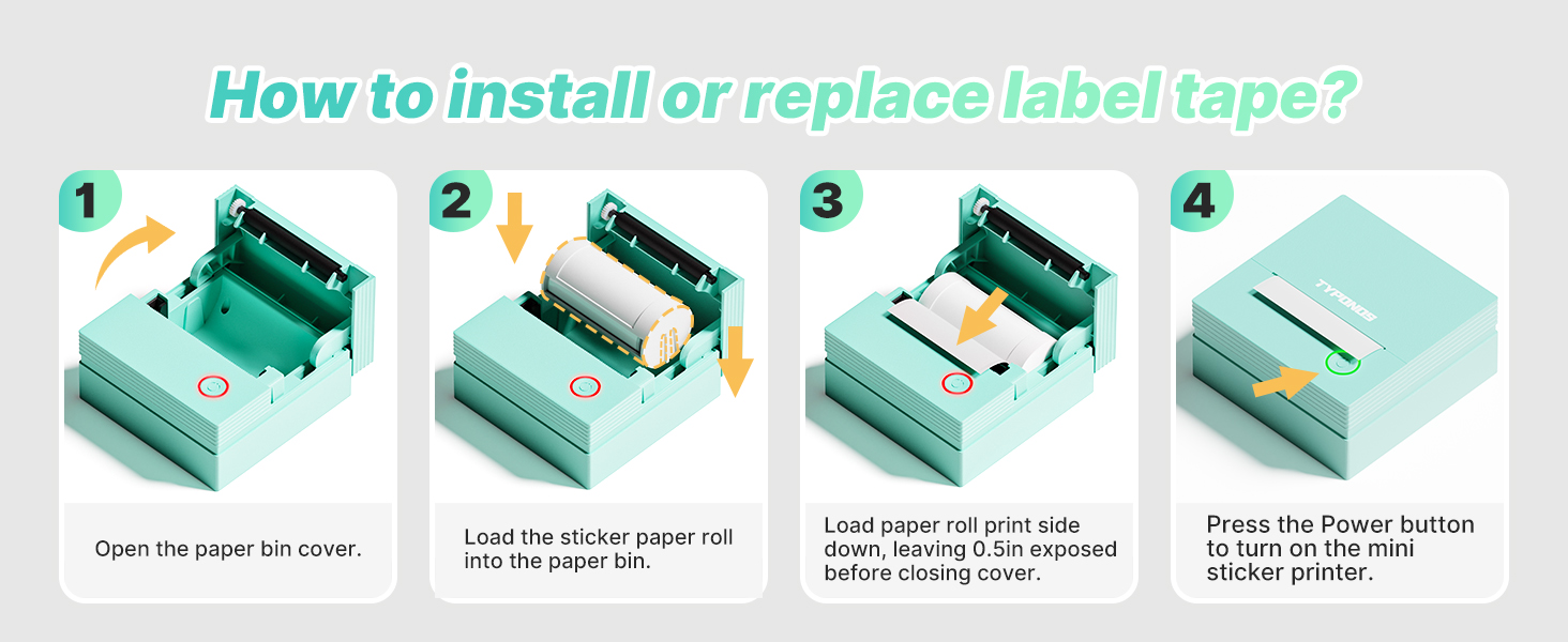 sticker printer mini printer sticker maker machine print pod sticker printer mini printer for iphone