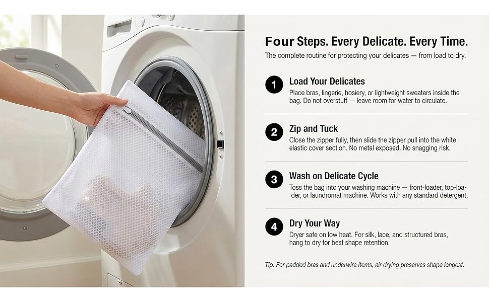 mesh laundry bag for delicates washing machine bra lingerie sweater wash bags with zipper
