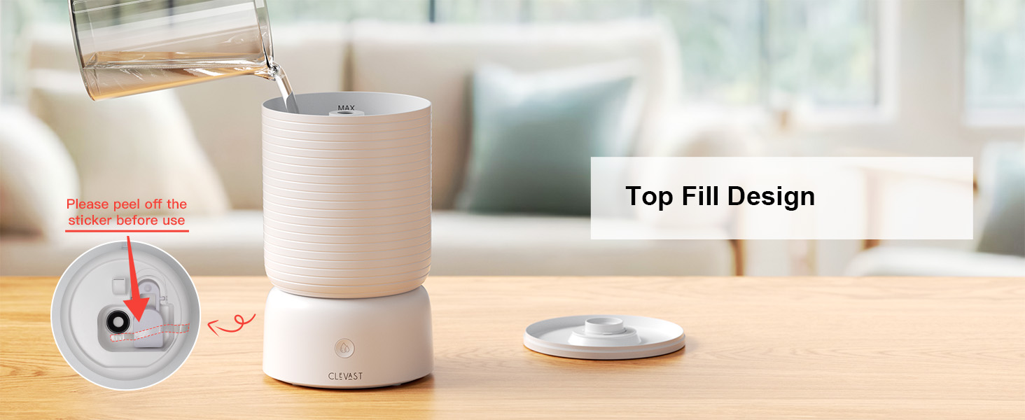 top fill humidifier design