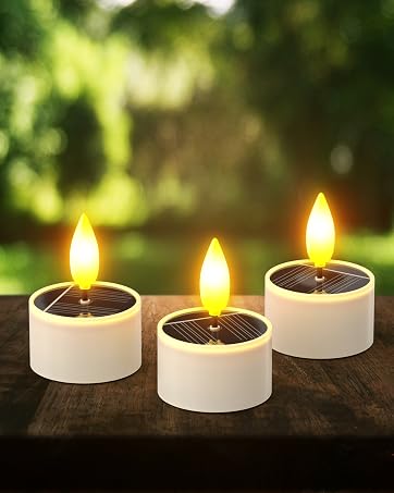 outdoor tea lights for garden decor