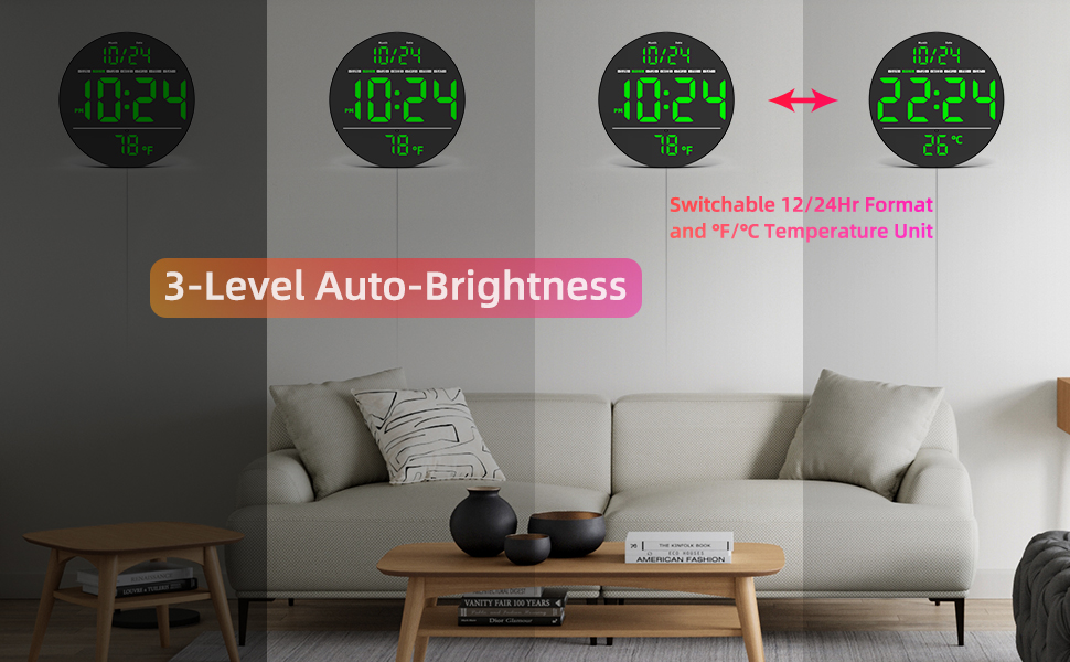 3-Level Auto-Brightness