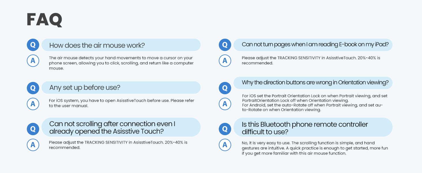 finger scroller for iphone