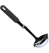 Souper Cubes + Lori Greiner No Mess Stainless Steel Soup Ladle with Silicone Handle - Metal Soup ...