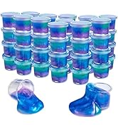 Playbees Mini Galaxy Slime - 48 Pack - Marbled Unicorn Slime Party Favors - Rainbow Colors for Se...