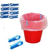 Plastic Kitchen Garbage Bin Clips, 10Pcs Anti-Slip Bag Holders for Trash Can Lids, Plastic Clips ...