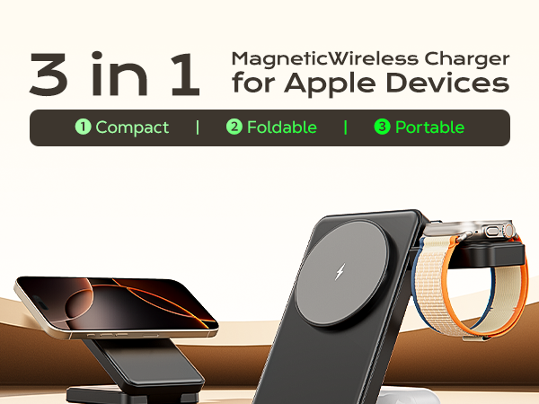 magnetic charging stand for apple devices