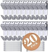 Performore 20 Pack of Heavy Duty Picture Hanging Hooks with Nails, 100lbs Picture Hanging Kit Har...