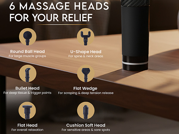 6 Massage Heads