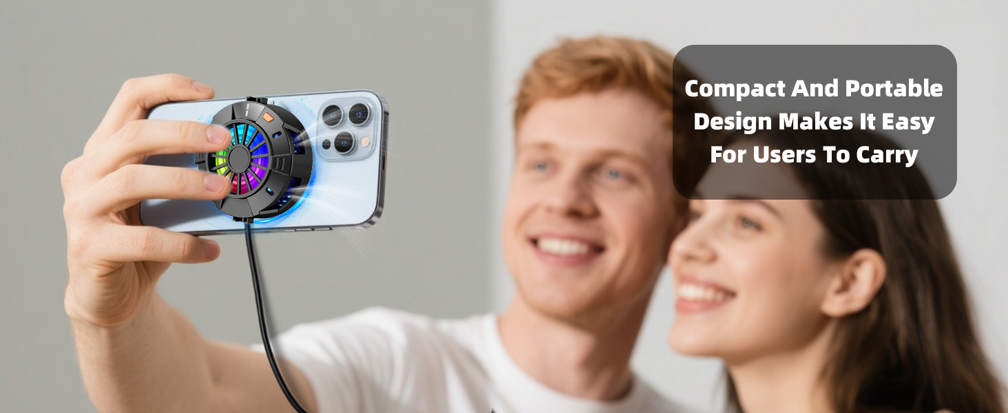 2-in-1 Magnetic & Clip-On Phone Cooler