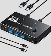 USB 3.0 Switch,USB Switcher 2 Computers Sharing