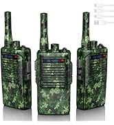 BUKEWIT Walkie Talkies Long Range 3Pcs,Walkie Talkies for Adults Long Range,Rechargeable Two Way ...