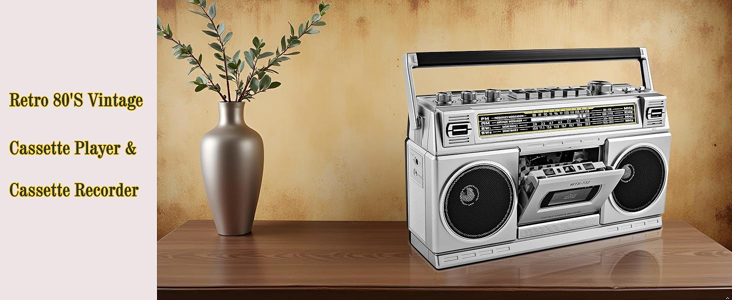 cassette player recorder retro oldschool tape player boombox