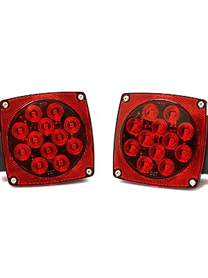 Trailer Light Kit 12V All LED Waterproof Submersible Boat Trailer