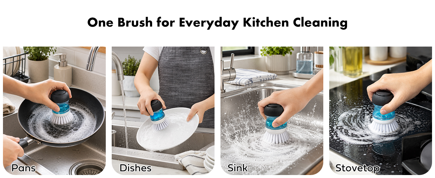 one brush for everyday kitchen cleaning