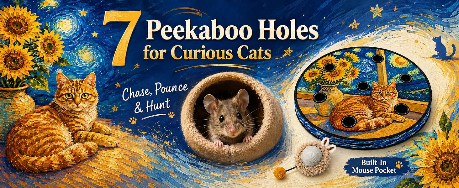 7 peekaboo holes