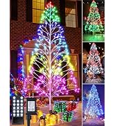 7.5ft Height Christmas Outdoor Tree Light - 336 LED Waterproof Artificial Christmas Decoration Li...
