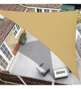 Coumavin 20'x20'x20' Sun Shade Sail Triangle Outdoor UV Block Square Canopy Sunshade Cover for Ba...