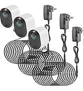 Uogw 3Pack Charging Cable Compatible with Arlo Pro 5S 2K/Arlo Pro 4/Arlo Ultra 2/Arlo Pro3/Arlo U...
